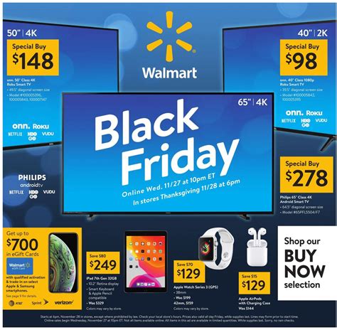 Walmart's Black Friday events and discount details